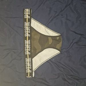 Victoria's Secret PINK camo panty xs